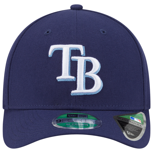 New Era Rays Player Replica 9FORTY Cap - Men's - Blue/White - Image 2
