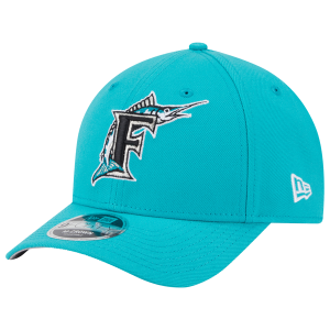New Era Marlins Cooperstown Player Replica 9FORTY Cap - Men's - Teal/Black