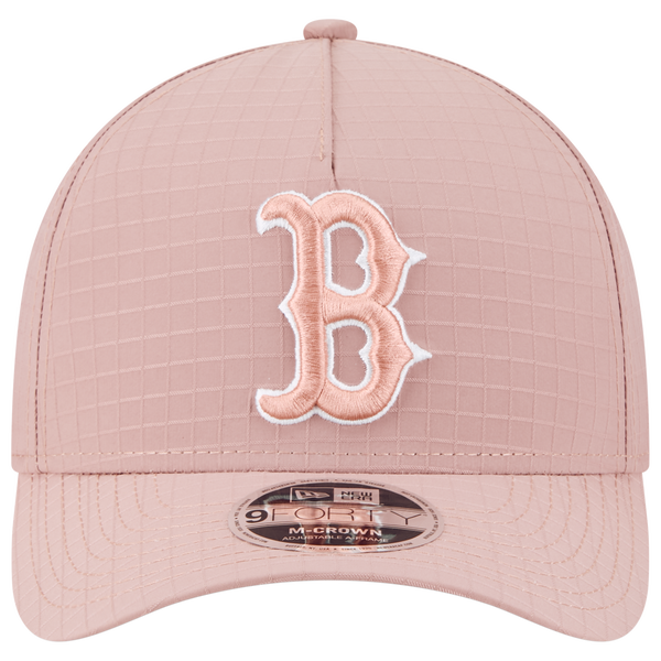 New Era Red Sox 940 A Frame Ripstop Cap - Men's - Pink/Pink - Image 2