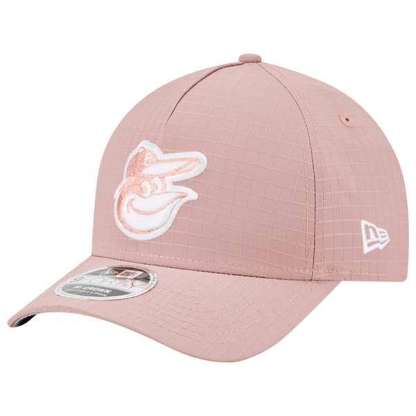 New Era Orioles 940 A Frame Ripstop Cap - Men's - Pink/Pink
