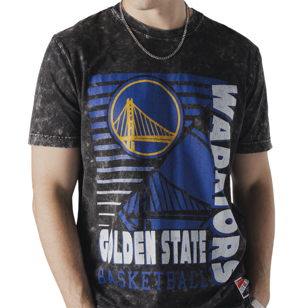 New Era Warriors Washed Short Sleeve T-Shirt - Men's - Black - Image 3