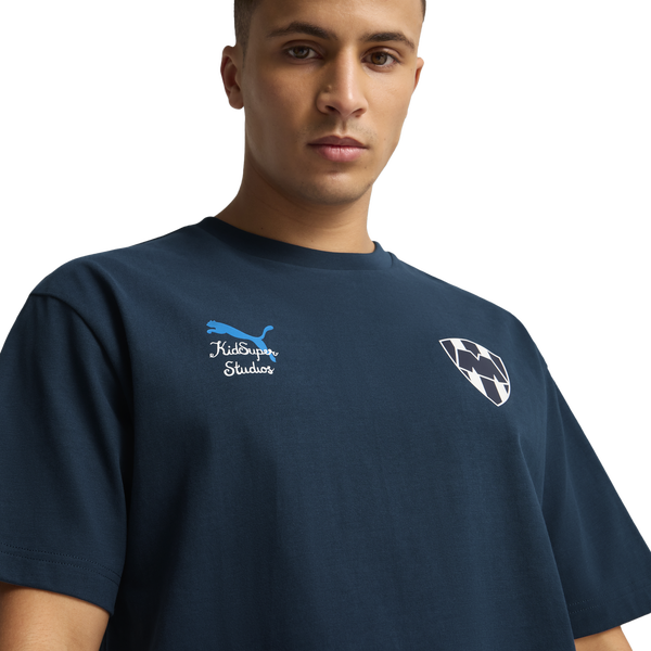 PUMA Kidsuper Mty Graphic Tee - Men's - Deep Navy/Puma White - Image 3