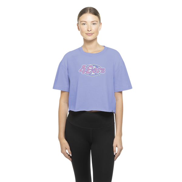 New Era NFL San Francisco 49ers Glow Ink S/S T-Shirt - Women's - Purple