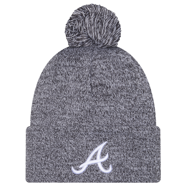 New Era Braves Marl Pom Knit - Adult - Navy