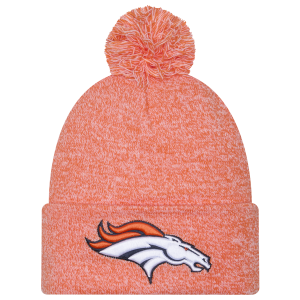 New Era Broncos Marl Pom Knit - Adult - Navy
