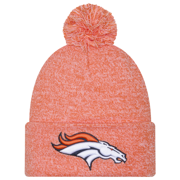 New Era Broncos Marl Pom Knit - Adult - Navy