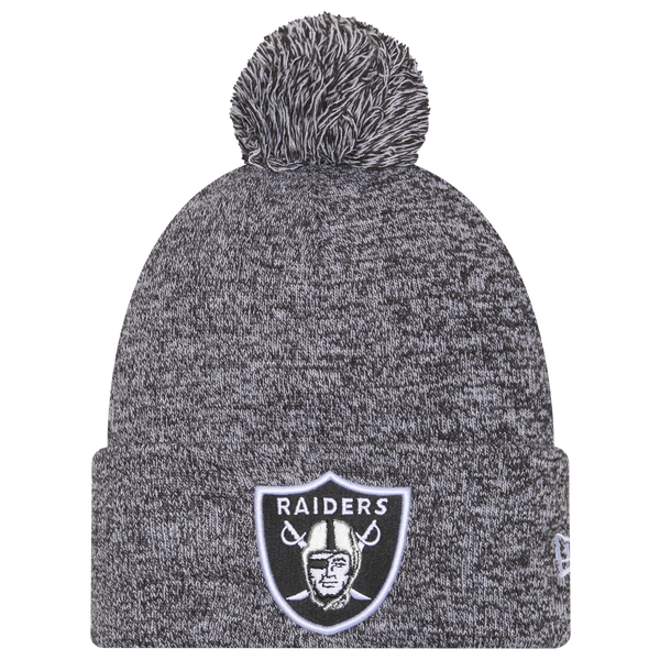 New Era Raiders Marl Pom Knit - Adult - Black