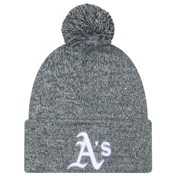 New Era A's Marl Pom Knit - Adult - Green
