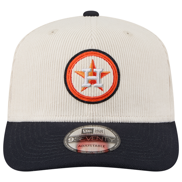 New Era Astros 9Seventy Cord Loyal Cap - Adult - White/Navy - Image 2