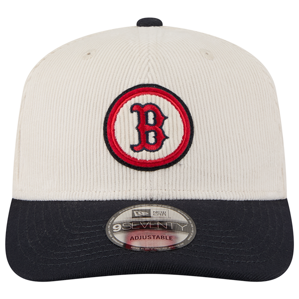 New Era Red Sox 9Seventy Cord Loyal Cap - Adult - White/Navy - Image 2
