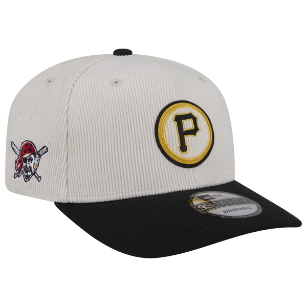 New Era Pirates 9Seventy Cord Loyal Cap - Adult - White/Black - Image 3