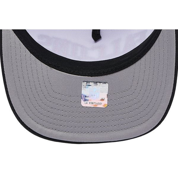 New Era Falcons 9Forty A-Frame 2T Arch Cap - Adult - White/Black - Image 5