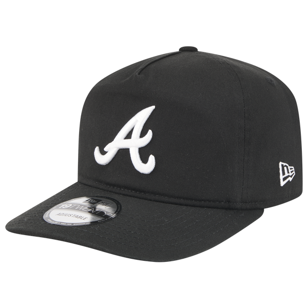New Era Braves Core 19TWENTY Cap - Adult - Black/Black/White