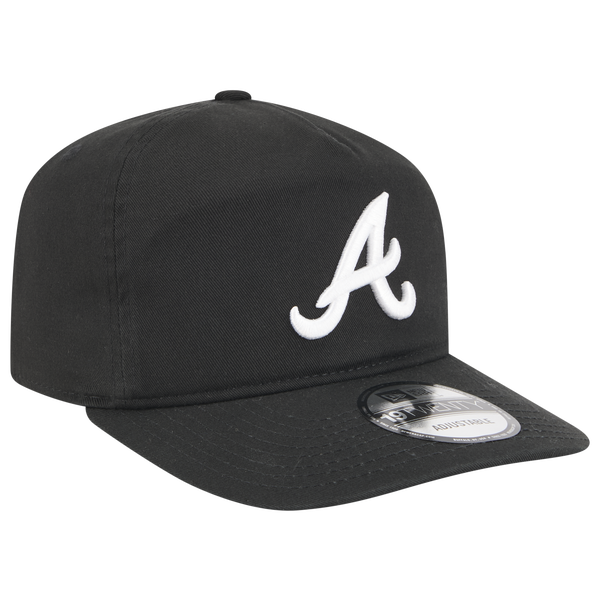 New Era Braves Core 19TWENTY Cap - Adult - Black/Black/White - Image 3