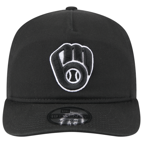 New Era Brewers Core 19TWENTY Cap - Adult - White/Black/Black - Image 2