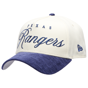 New Era Rangers 2 Tone Velvet Script Cap - Adult - White/Royal