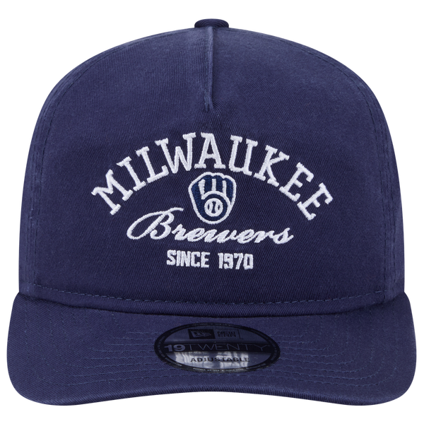 New Era Brewers 19TWENTY Stacked Cap - Adult - Navy - Image 2