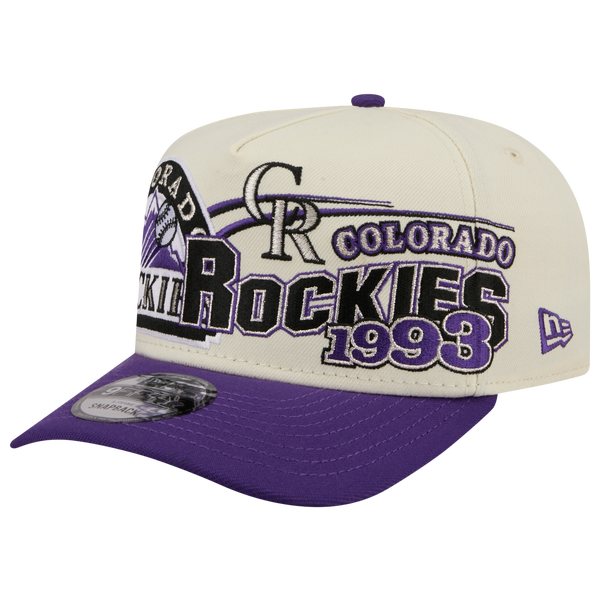 New Era Rockies 9FIFTY A-Frame Classic Cap - Adult - Purple/White
