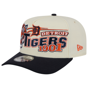 New Era Tigers 9FIFTY A-Frame Classic Cap - Adult - White/Navy