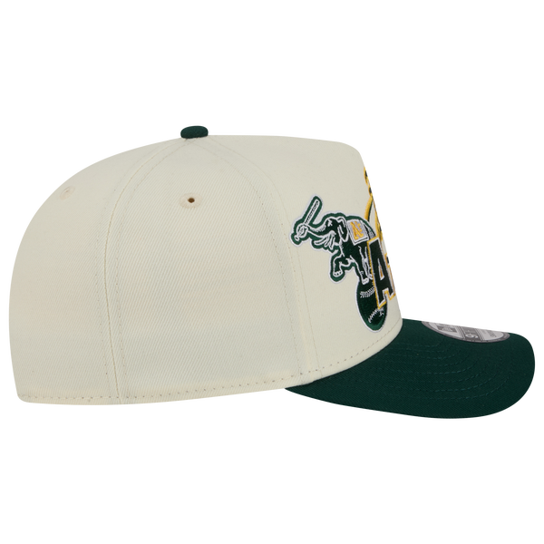 New Era Athletics 9FIFTY A-Frame Classic Cap - Adult - White/Green - Image 6