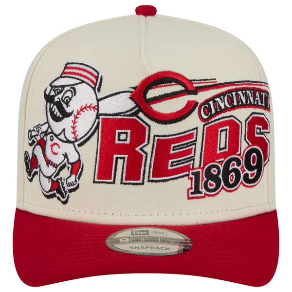 New Era Reds 9FIFTY A-Frame Classic Cap - Adult - Red/White - Image 2