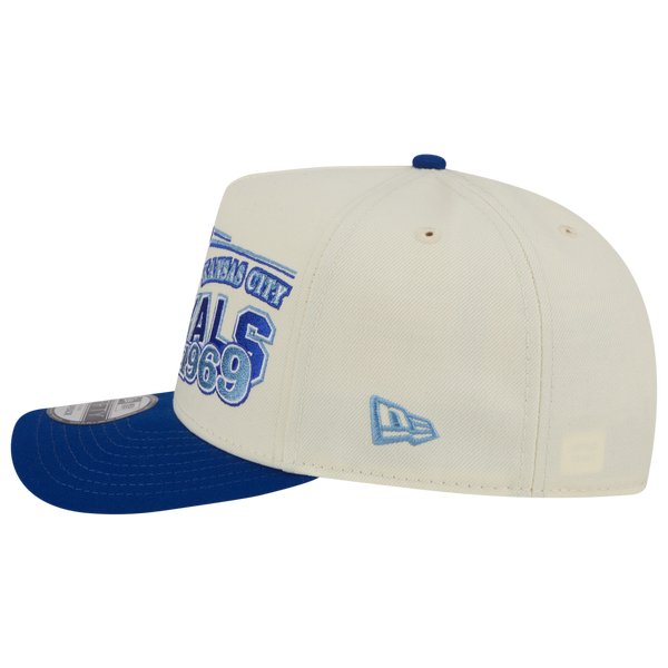 New Era Royals 9FIFTY A-Frame Classic Cap - Adult - White/Blue - Image 5