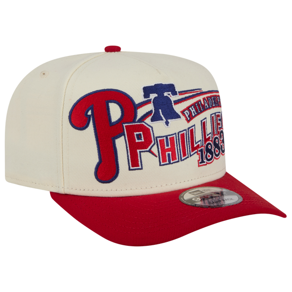 New Era Phillies 9FIFTY A-Frame Classic Cap - Adult - White/Red - Image 3