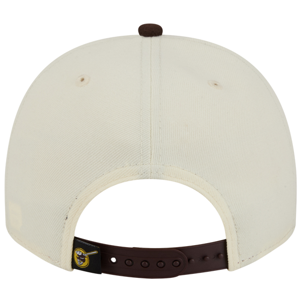 New Era Padres 9FIFTY A-Frame Classic Cap - Adult - White/Brown - Image 4