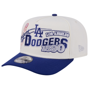 New Era Dodgers 9FIFTY A-Frame Classic Cap - Adult - White/Blue