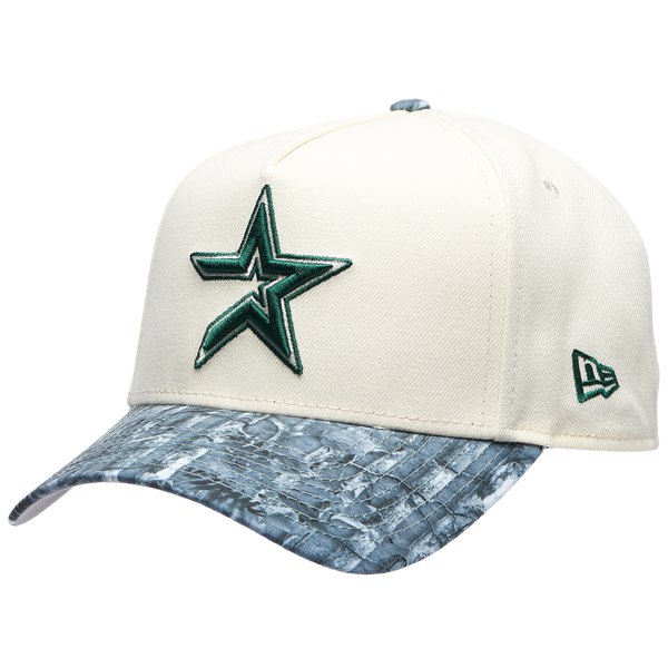 New Era Astros 9FORTY A-Frame Tonal RT Cap - Adult - Chrome/Olive Realtree