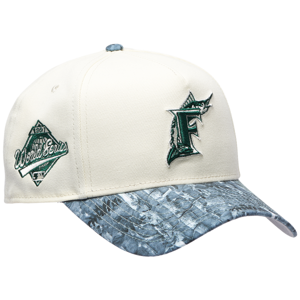 New Era Marlins 9FORTY A-Frame Tonal RT Cap - Adult - Olive Realtree/Chrome - Image 3