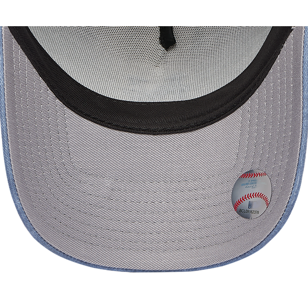 New Era Mets 9FORTY A-Frame Washed Cap - Adult - Grey/Navy - Image 5