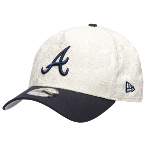 New Era Braves 940AF Botanical Cap - Adult - Navy/White