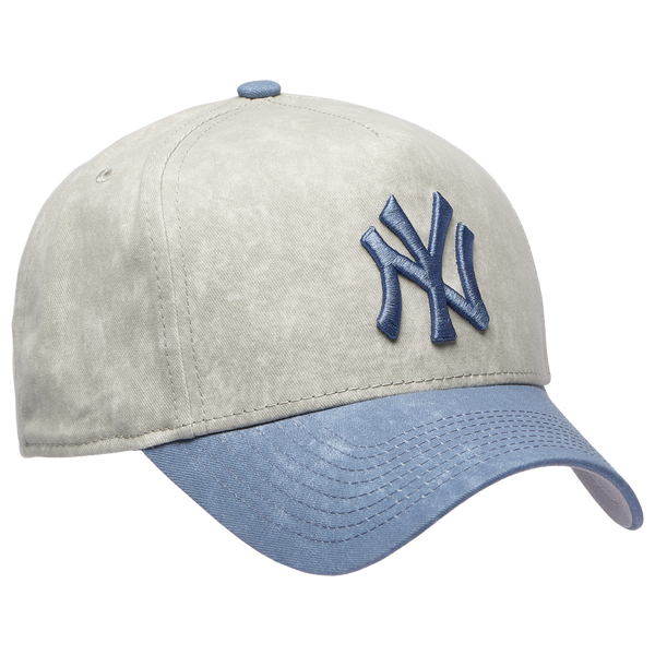 New Era Yankees 9FORTY A-Frame Washed Cap - Adult - Grey/Navy - Image 3