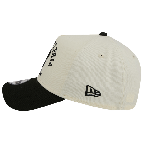 New Era Phillies 9FORTY A-Frame UPSD Arch Cap - Adult - Black/White - Image 5