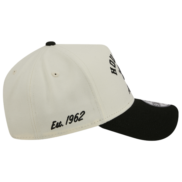 New Era Astros 9FORTY A-Frame UPSD Arch Cap - Adult - White/Black - Image 6