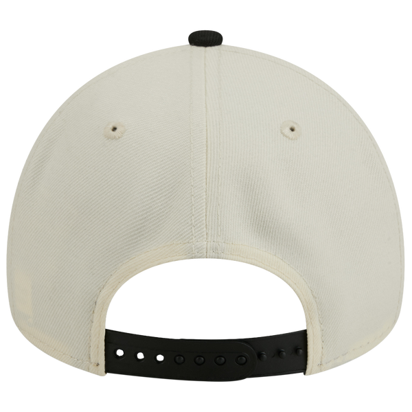 New Era Mets 9FORTY A-Frame UPSD Arch Cap - Adult - White/Black - Image 4
