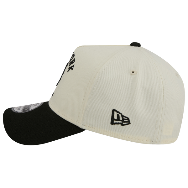 New Era Mets 9FORTY A-Frame UPSD Arch Cap - Adult - White/Black - Image 5