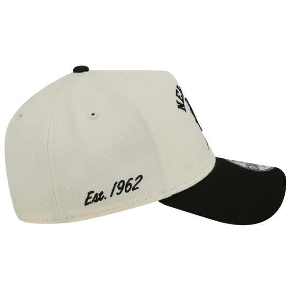 New Era Mets 9FORTY A-Frame UPSD Arch Cap - Adult - White/Black - Image 6
