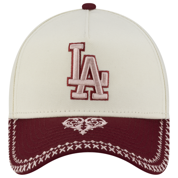 New Era Dodgers 940AF Flourish Energy Cap - Adult - White/Red - Image 2