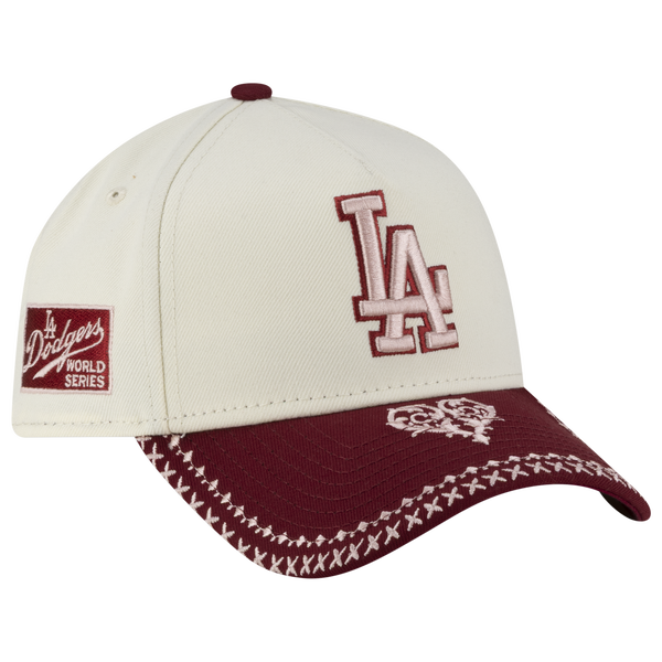 New Era Dodgers 940AF Flourish Energy Cap - Adult - White/Red - Image 3