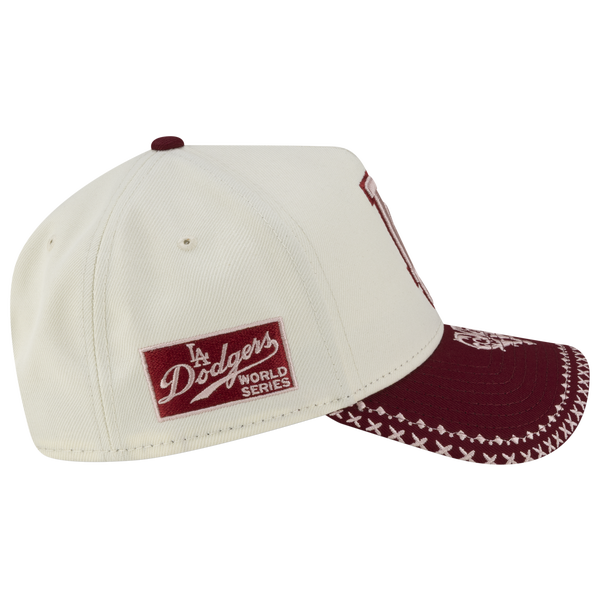 New Era Dodgers 940AF Flourish Energy Cap - Adult - White/Red - Image 4