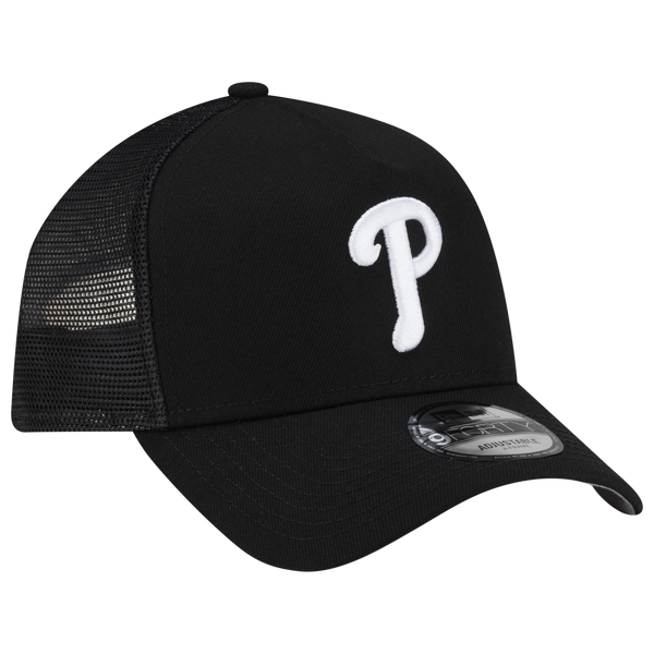 New Era Phillies 940AF Script Trucker Cap - Adult - Black - Image 3