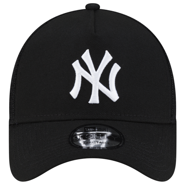 New Era Yankees 940AF Script Trucker Cap - Adult - Black - Image 2