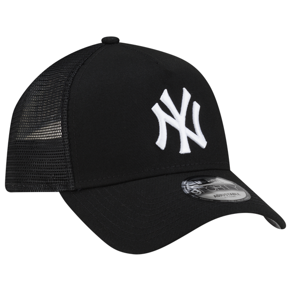 New Era Yankees 940AF Script Trucker Cap - Adult - Black - Image 3