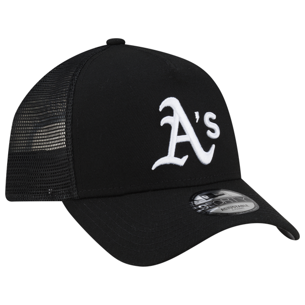 New Era Athletics 940AF Script Trucker Cap - Adult - Black - Image 3