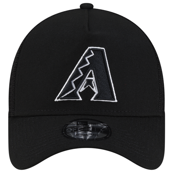 New Era Diamondbacks 940AF Script Trucker Cap - Adult - Black - Image 2