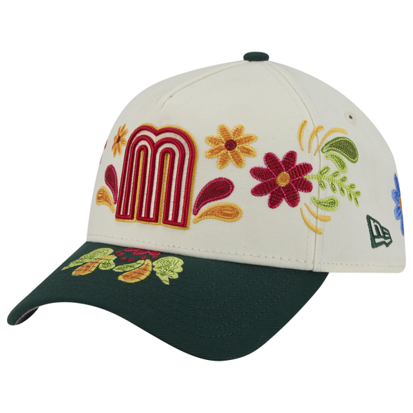 New Era Mexico 9FORTY A-Frame Heritage Cap - Adult - White/Green