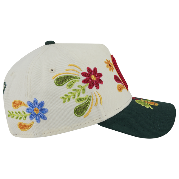 New Era Mexico 9FORTY A-Frame Heritage Cap - Adult - White/Green - Image 4