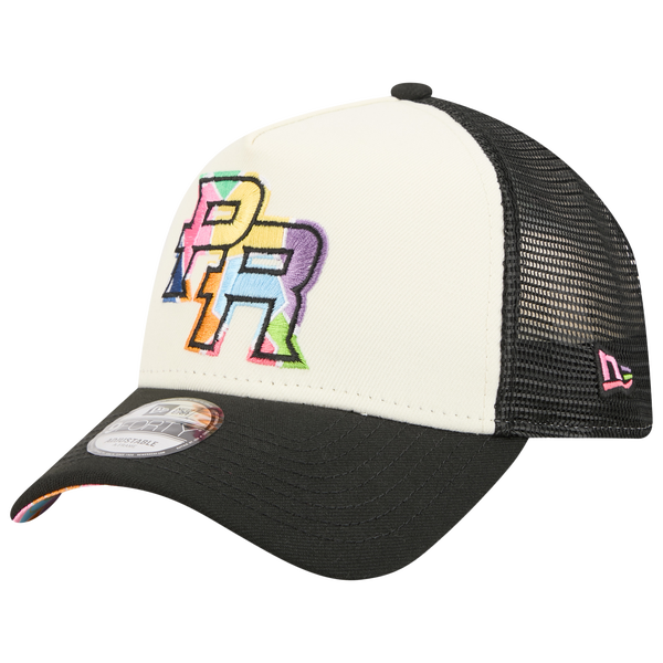 New Era Puerto Rico 940AF WBC Colorful Trucker Cap - Adult - Black/White